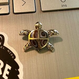 Sterling Silver Small Turtle Pendant